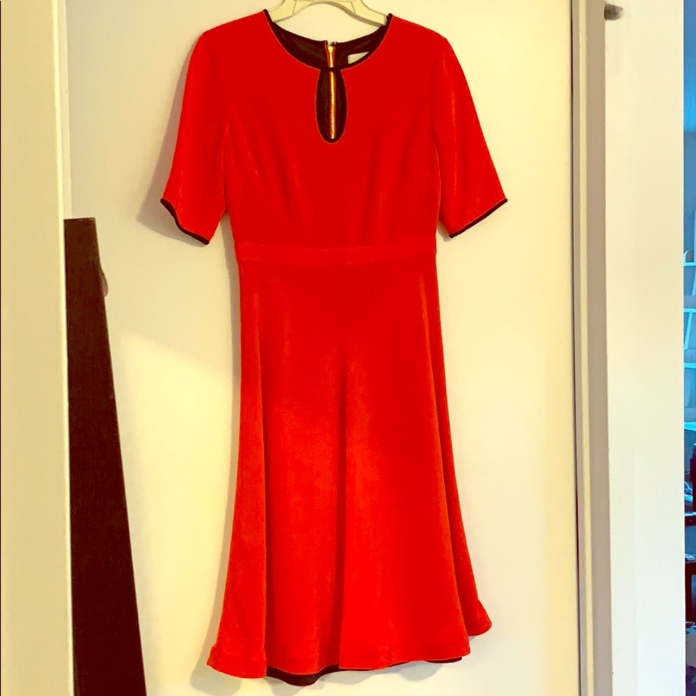 Kate Spade orange dress with 3/4 sleeves